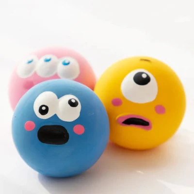  Bolas de látex de caucho interactivo Pet Dog Toy para masticar