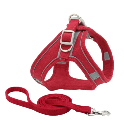 Paso al por mayor en conjunto de arnés reversible para mascotas, Diseño de Moda Diseño de Diseño de arnés de collar de perro