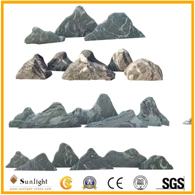  Piedra de la onda de mar natural de roca ornamental para jardinería, Patio, jardín Decoración