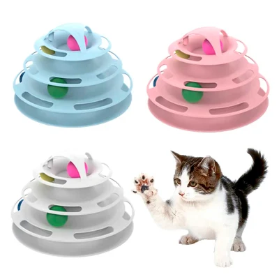 Divertido Turntable Crazy Ball Disk Interactive Cat Toys for Pet Productos