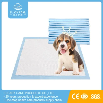  Adhesivo antideslizamiento desechables Pet/perro/perro/gato Pet Care Productos Accesorios al por mayor de suministros de la formación PEE/Piddle/orina/Wee/wc/cama sanitaria almohadilla Mat