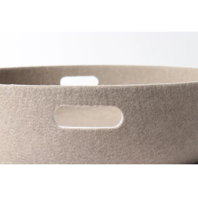  Venta al por mayor de estilo moderno Nonwoven Fabric Fieltro Gris Perro cama plegable Pet Home sentía aislado perreras perros en venta