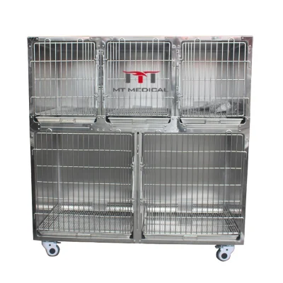  Mt de alta calidad médica de la jaula de perro Heavy Duty con cuadrículas de 5