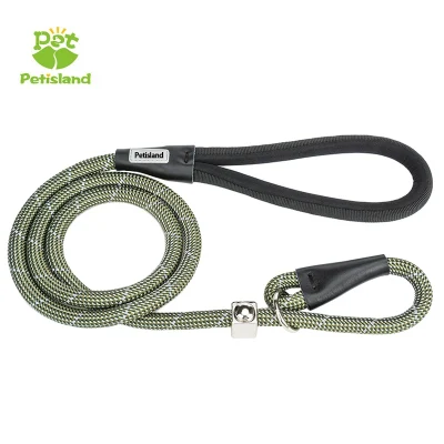  Mayorista de alta calidad suave malla asa acolchada para trabajo pesado Nylon fuerte personalizado reflectante mazo de cables de la correa del perro de mascota