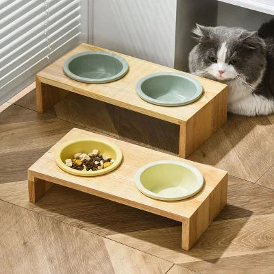  Mejor prueba de derrames elevada Cerámica lenta alimentador perro mascota gato Cuenco