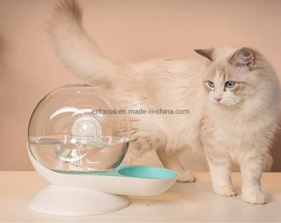  Caracol-Shaped Pet Cat flujo automático agua alimentador de refrigerador, BPA libre fuente dispensador de agua, agua para gatos Perros animales pequeños, capacidad: 2,8L (99oz) Wbb16606