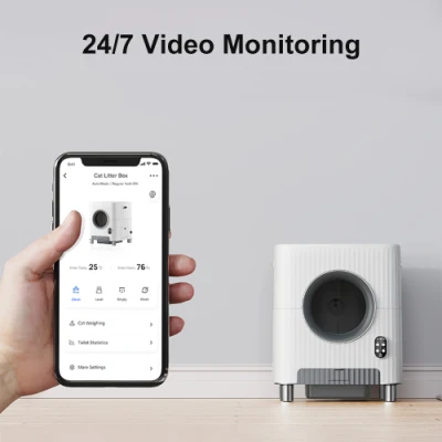  APLICACIÓN de monitorización de vídeo Control remoto Limpieza aumática Cajas de basura Cat