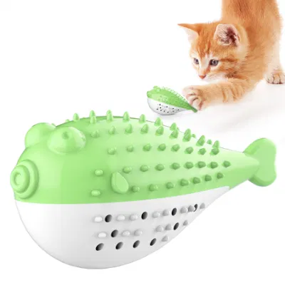 Cepillo de Dientes de Gato interactivo marca Voovpet Limpieza de dientes Cuidado Dental Chew Gato juguete para gatos gatito