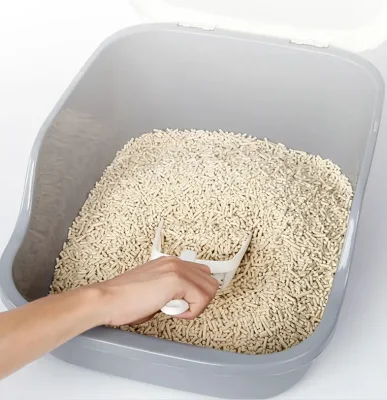 Limpieza de mascotas al por mayor Productos de tocador de gato automático plástico espacio grande Caja cerrada de basura de gato Caja de basura de gato