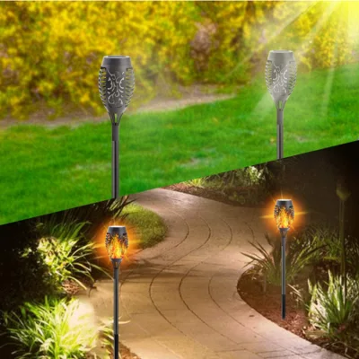 Antorchas Tiki decoración paisaje Flame Lights para Garden Pathway Yard-Auto encendido/apagado