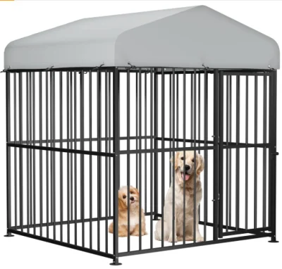  Casa de carreras de perros Playpen al aire libre personalizada de fábrica con cubierta de protección de la piel Jaulas de animales