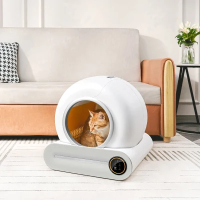 Venta directa de fábrica Auto Limpieza Caja inteligente de basura para gatos Caja de basura de gato automática cerrada