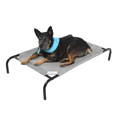 Venta caliente portátil exterior elevada mascota perro cama de verano refrigeración Cama para perros cama de lujo para mascotas