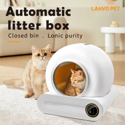 Venta directa de fábrica Auto Limpieza Caja inteligente de basura para gatos Caja de basura de gato automática cerrada