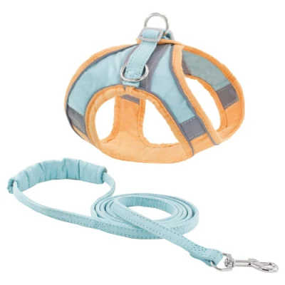 Paso al por mayor en conjunto de arnés reversible para mascotas, Diseño de Moda Diseño de Diseño de arnés de collar de perro
