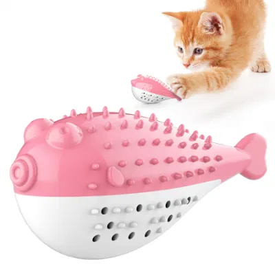 Cepillo de Dientes de Gato interactivo marca Voovpet Limpieza de dientes Cuidado Dental Chew Gato juguete para gatos gatito
