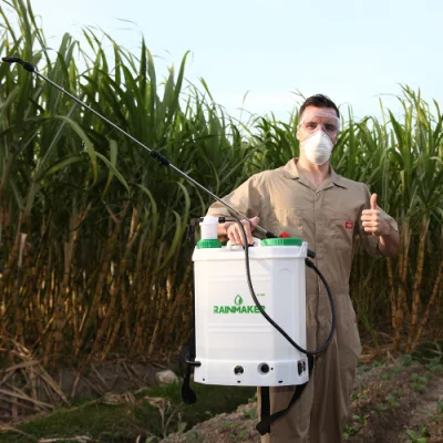 Rainmaker 18 litros Agrícola Jardín Knapsack plástico pesticidas de riego Manual Batería eléctrica 2 en 1 pulverizador