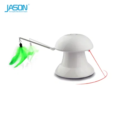 Perro Gato pluma láser LED Luz automática de los juguetes interactivos de bola