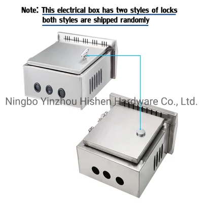  Caja de conexiones eléctricas de acero inoxidable 304 para exteriores Caja de Ingeniería 19,7&quot; H X 15,7&quot; W X 6,3&quot; montada en pared Equipo eléctrico exterior B