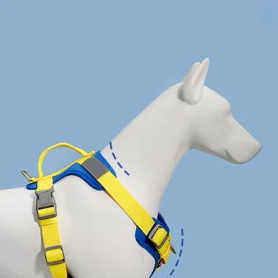 Mascotas Accesorios OEM de lujo sin tirar arnés ajustable para perros al aire libre Arnés para mascotas de fácil control Collar de Leah para perros grandes