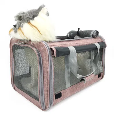 Mascota pequeña aerolínea operadora gatito/ raza del perro portador/Suave lana lavable de electrodos//Pet Pursetravel Tote/Kennel/portátil plegable/Caja/Bandolera