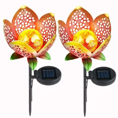  Jardín de Flores de metal de la luz solar Juego de decoración