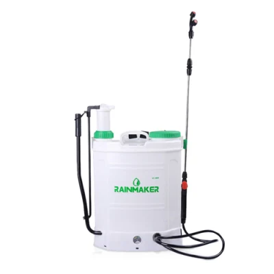 Rainmaker 18 litros Agrícola Jardín Knapsack plástico pesticidas de riego Manual Batería eléctrica 2 en 1 pulverizador