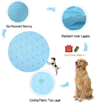 Fácil de llevar Ez Limpiar mascota estera de refrigeración