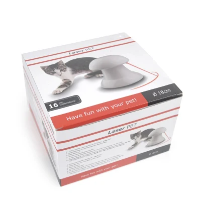Perro Gato pluma láser LED Luz automática de los juguetes interactivos de bola