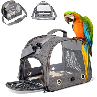  Perro Perro Pato Plorot portador de jaula de aves pequeño Lagarto Animal Caja de la bolsa del conejo para el exterior transpirable transparente suministros de los productos de viaje Cápsula espacial para mochila
