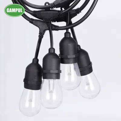  Fabricante chino de luces de hadas LED blancas para exteriores de 36 pies, enlazables, para jardines, hogares, bodas, fiestas, decoración de cortinas.