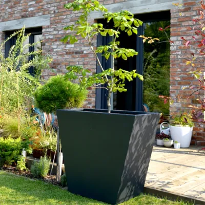Decoración de jardín personalizados al aire libre Cónica de Acero Corten la sembradora