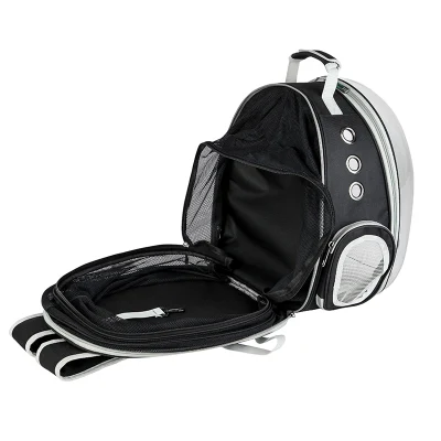 Mochila transportadora de gatos con cápsula espacial expandible para viajes al aire libre Wbb18618.