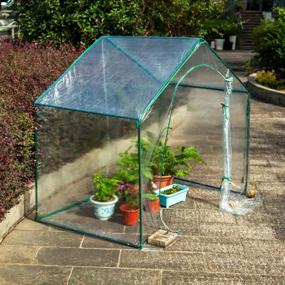  Alta calidad de PVC transparente protector de la planta de Pop-up Mini invernadero de flores