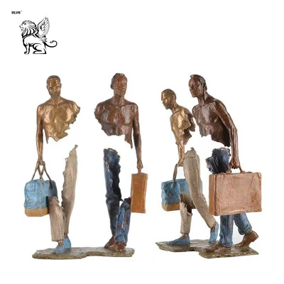  Suministro de fábrica de decoración de Jardín escultura estatua de bronce de Bruno Catalano Bfsm-45