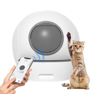 Top Vender Productos para mascotas Caja de basura automática de gato Limpieza selt Adecuado para varios gatos
