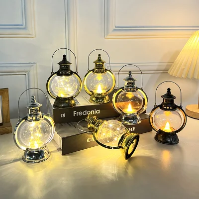  Linterna LED de exterior lámpara portátil alimentado por batería de la luz de la llama dinámica de la decoración de Jardín de las luces de noche parte suministros