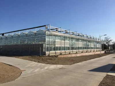  Invernadero de vidrio/invernadero comercial/sistema de cultivo hidropónico para la venta