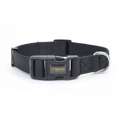  Collar de perro de color negro y correa para perro