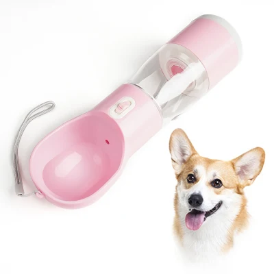  Diseño exterior desmontable de cachorro de Perro de contenedores de alimentos combinado de la botella de agua dispensador con Alimentador de Agua Potable