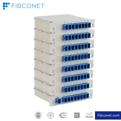 48 Core ODF FTTH Patch Panel de acero laminado en frío el bastidor de la distribución de fibra óptica