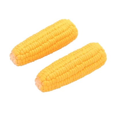  Forma de maíz de látex Bite-Resistant Squeaky Toy perro interactivo