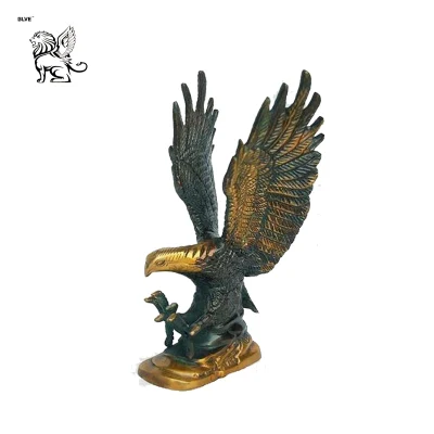 Venta caliente animal Jardín bronce fundido Eagle estatua Basc-017