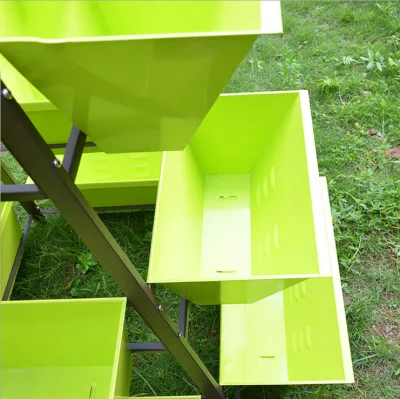 Jardín de casa - Combinación de múltiples capas grandes macetas de flores para plantar hortalizas