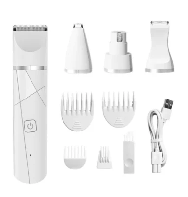  PET Productos mascotas Juego de arreglo de mascotas Clipper de pelo de perro recargable mascota Esmeriladora de uñas