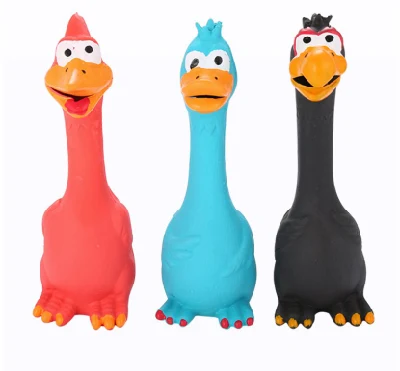  Squeaky mayorista gritos de látex juguete perro Pato