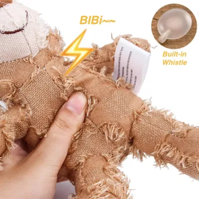 2024 Perro más nuevo animales rellenos Chew Toy Perro de gulo duradero Juguetes para las pelucas pesadas extremo oso Squeaky Perro juguete