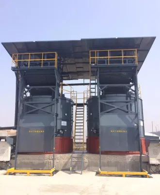  Tipo de montaje de estiércol de aves de corral de la máquina de compostaje