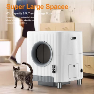  Cat basura Limpieza automática aplicación Robot Control Smart Cat Caja de basura