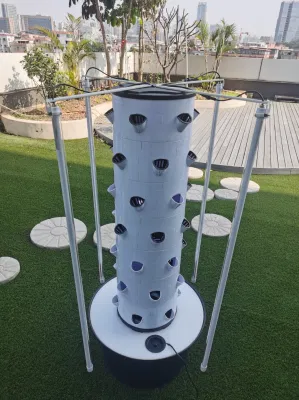  Depósito de 60L 60 plantas de jardín Casa Torre Aeroponic